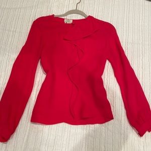 Kate Spade- Bright pink blouse